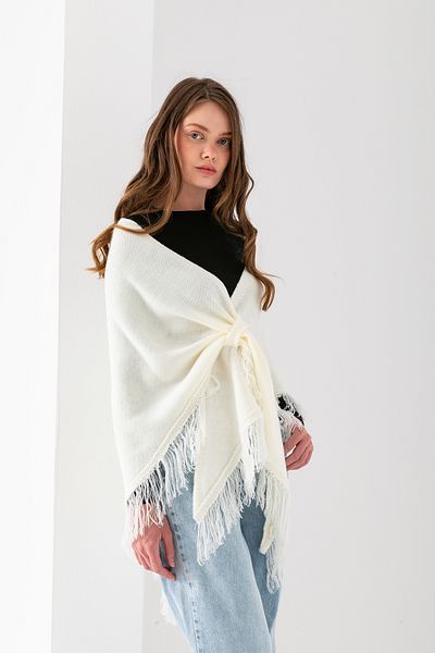 T Crazy T-Crazy Tassel Glittering Triangle Shoulder Wrap, Fashionable and Practical Knitwear Knitted Accessory, Triangle Draping Shoulder Wrap