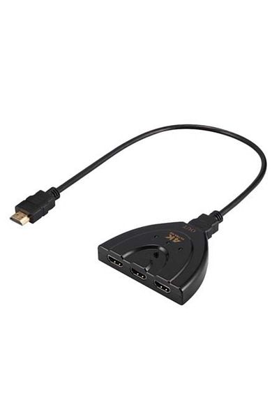 HOPE R 3x HDMI female to HDMI male splitter cable, 4K resolution, HOPE R
