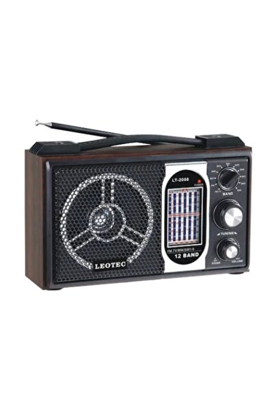 FOXMAG24 Φορητό ραδιόφωνο Leotec LT-2008-LW, 11 ζώνες, ρετρό μοντέλο, κεραία ...