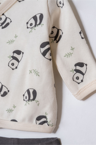 Minibess Girls & Boys Long Sleeve 3-Piece Bodysuit Set