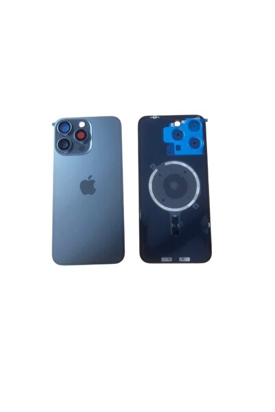 OEM Uyumlu İphone 15 Pro Max Arka Kapak Full Kamera Camlı ( Pil Kapağı ) - Ma...