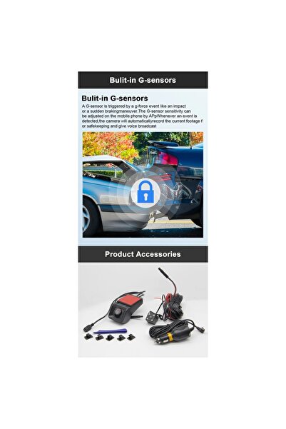 FOXMAG24 Cameră auto DVR ultracompactă, Full HD, pornire automată, USB 2.0, detectare mișcare, vedere nocturnă, 150°