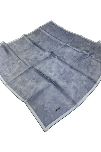 Aker Bulut Desen Sura İpek Eşarp 7208701-321 Bulut Desen AÇIK MAVİ