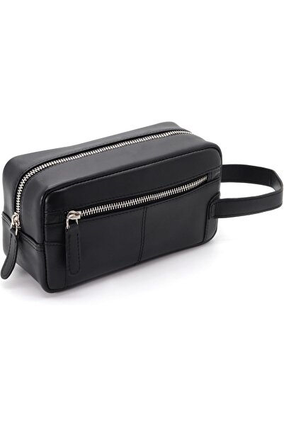 chase plus حقيبة أدوات الزينة للرجال، حقيبة سفر للمكياج والحلاقة للرجال، حقيبة جلدية معلقة مقاومة للماء