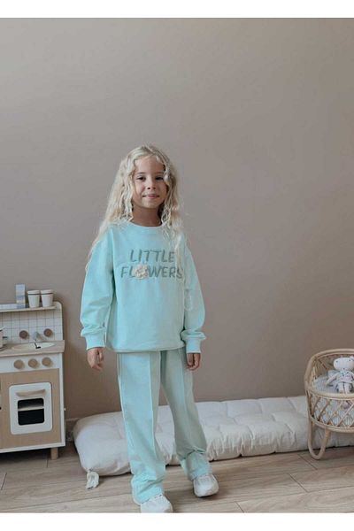 morpembej kadın erkek çocuk 2 Thread Lycra Cotton Girl's Suit – Comfortable and Stylish