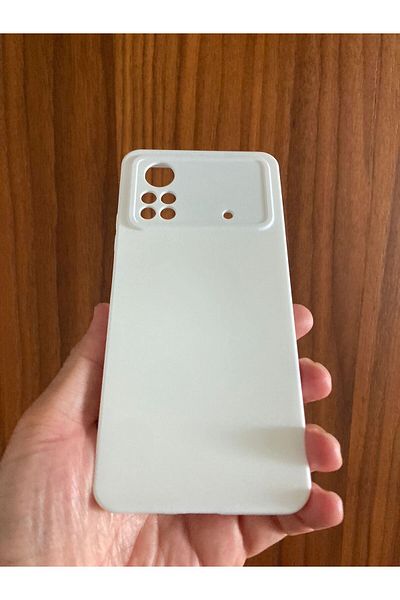 Newon Poco X4 Pro 5g Compatible Velour Premium Silicone Phone Case (White)