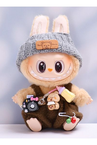 Raffine 3-Pieces Labubu Multicolor Dolls Clothes Accessories Casual Style Outfit for Pretend Play Doll Clot