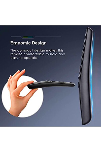 Shopi NEW Universal Remote Control Compatible for All Smart TVs - Curved Frame Design HDTV 4K 8K 3D Smart