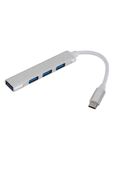 HOPE R USB 3.1 Type C hub with 4 USB 3.0 ports, aluminum housing