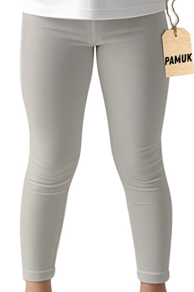 Dolce Destino Girls' Tights - Ecru Cotton Lycra Seasonal Long Children's Tights