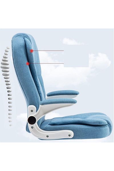 COOYA Fabric Desk Computer Chair,With Pillow,High & Soft Back,High-density Foam and High-resilient Springs