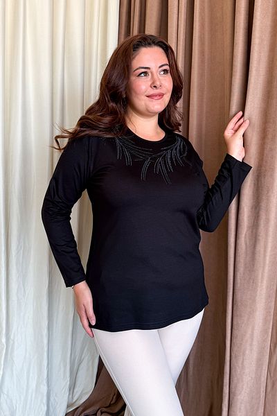 ModaPlaza Women's Stone Embroidered Blouse 12