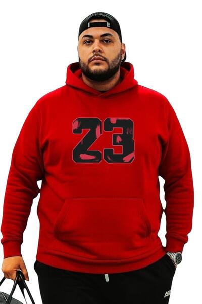 BENROMA Hanorac cu 3 fire din bumbac pieptănat 23, imprimat, mărime mare