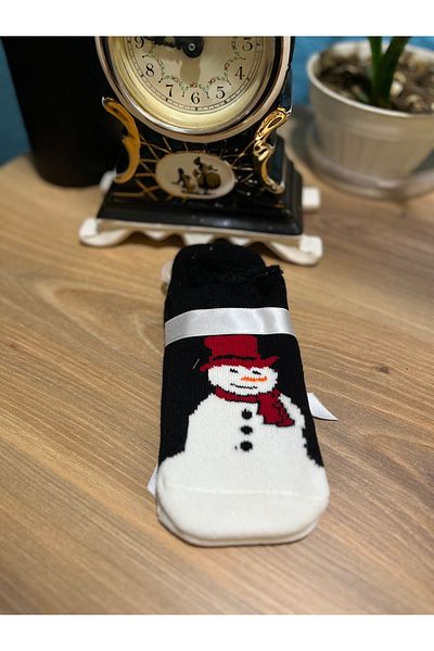 Ünlü Women's New Year's Thermal Booties Socks