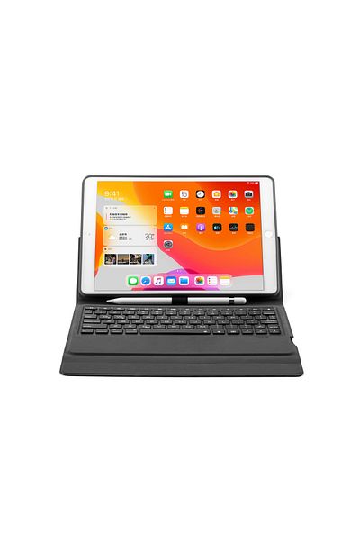 HOPE R Blue eco-leather case with LED Bluetooth Wireless keyboard for iPad 12.9 2018 and