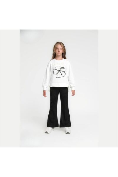 jadeer Sweat pentru fete Escabel alb 5-9 ani 36074