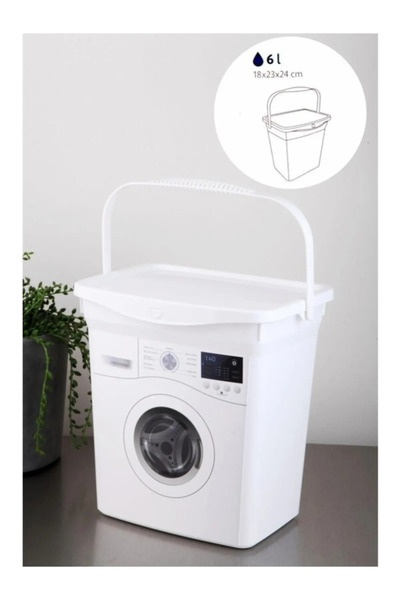 Yüsra Shop 6 Lt Detergent Dispenser White Washing Machine Appearance