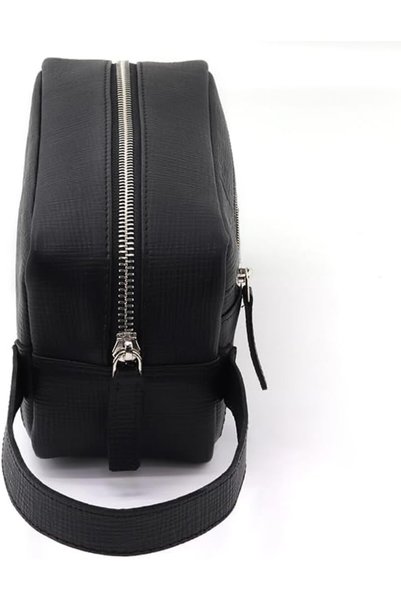 chase plus Toiletry Bag Men, Travel Pouch Makeup Shaving Bag for Men, Leather Hanging Waterproof Cos