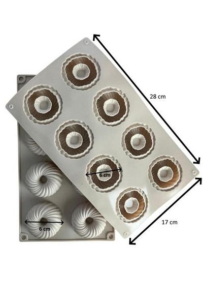 Pastaland Silicone Cake Mold Round Serrated