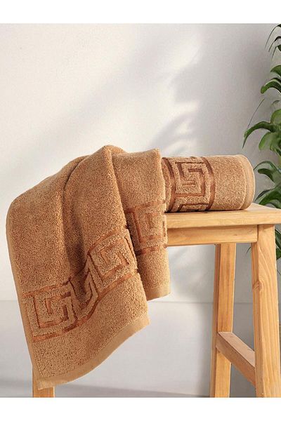 Karna Home Cotton Single Jacquard Greek Towel