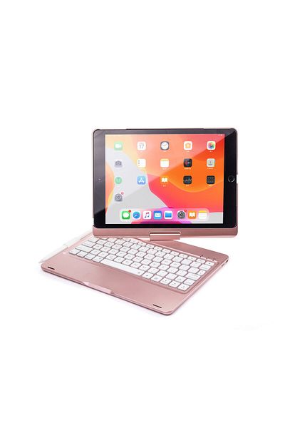 HOPE R Rose gold case with LED keyboard, Bluetooth Wireless for iPad Air, iPad Air 2, iPad Pro 9.