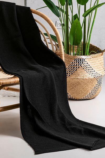 T Crazy T-Crazy Honeycomb Pattern Knitwear Tv Blanket, Knitwear Sofa Accessory Tv Blanket, Soft Textured