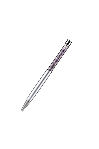 Zeynep Büyükbay Amethyst Natural Stone Ballpoint Pen