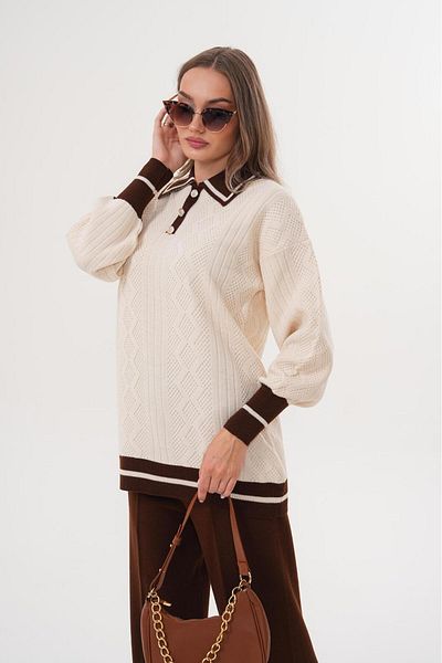 badibadii Women's Winter Thick Double Suit Knitwear Suit