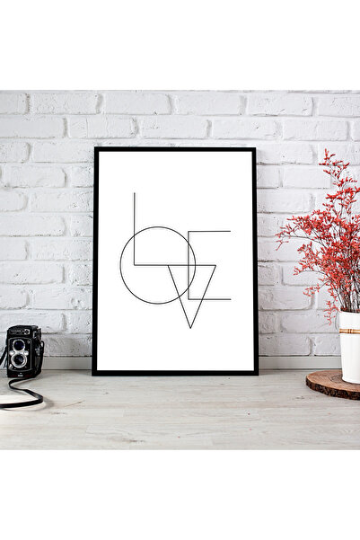 woodsia Tablou cu poster din lemn MDF cu aspect de cadru dintr-o bucată YZ TE...