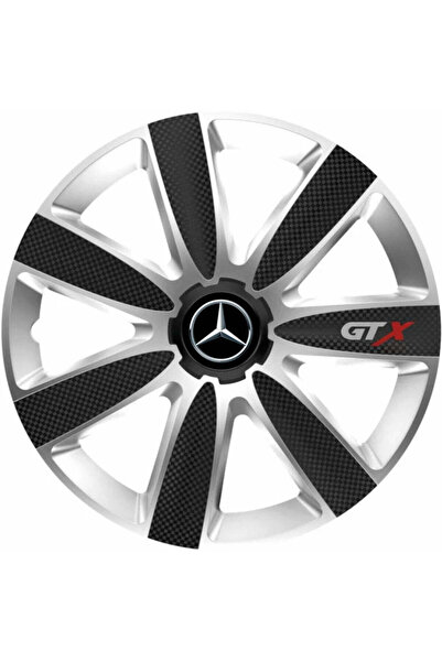 OEM Set de 4 capace pentru jante GTX Carbon Gri-Negru R17, pentru Mercedes