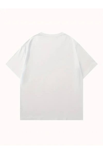 FUFLUNS Unisex Back to School Basic Oversize Circleneck Tshirt
