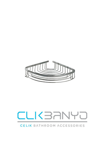 ÇELİK BANYO DESTİNA 22*22 TEKLİ BANYO KÖŞELİK/ŞAMPUANLIK/SÜNGERLİK PASLANMAZ PİRİNÇ