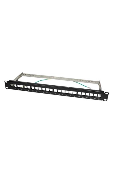 LogiLink Modul pentru panou de conexiuni cu protectie, 24 porturi 1U, Negru
