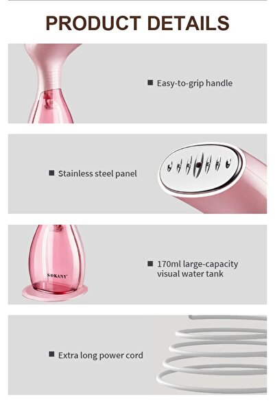 SOKANY SK-3061 handy steamer New design handheld professional garment