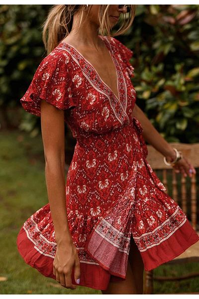 ZESICA Womens A-line Dress-Large
