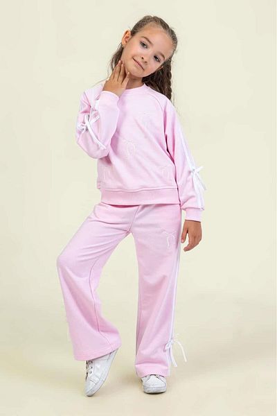 Dmb Girl's Bow Tracksuit Set 25Kdmb9870