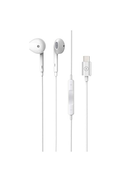 X.Cell سماعة رأس ستيريو سلكية XCELL مع موصل Type-C باللون الأبيض