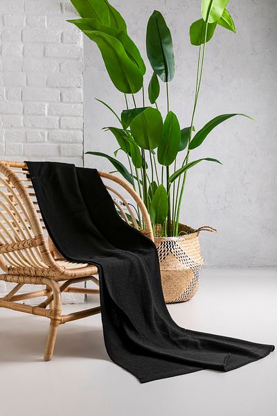 T Crazy T-Crazy Honeycomb Pattern Knitwear Tv Blanket, Knitwear Sofa Accessory Tv Blanket, Soft Textured