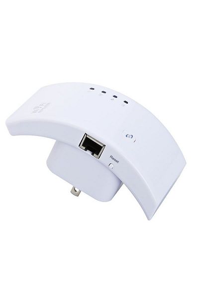 FOXMAG24 Package Wireless-N WiFi Repeater Signal Amplifier, 300 mbps, 220 volts, white