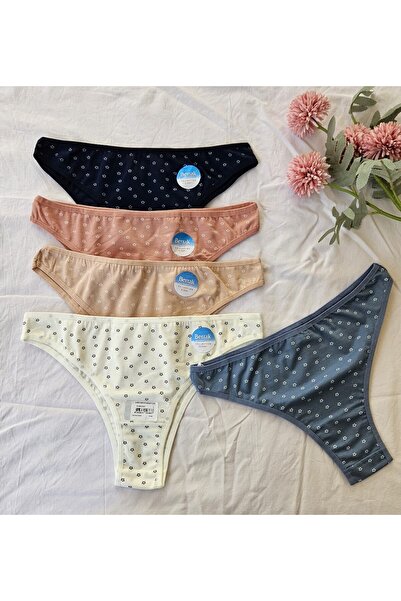 Butik Kadın Brazilian Külot 5'li Berrak 11855