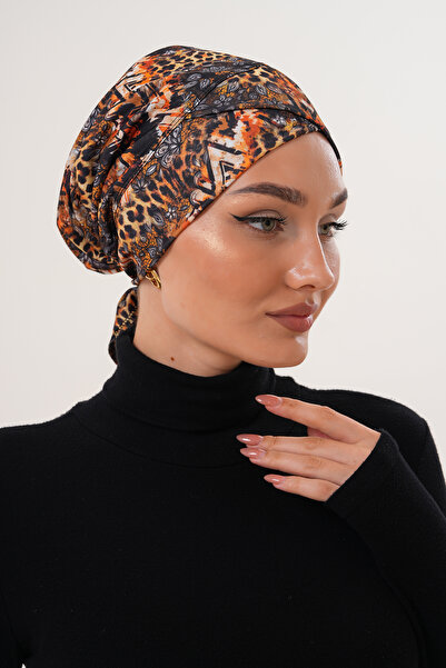 MAG FASHİON Patterned Hijab Cross Swimming Cap Sea Pool Sports Cap Daily Use Hijab Swimsuit Shawl Scarf