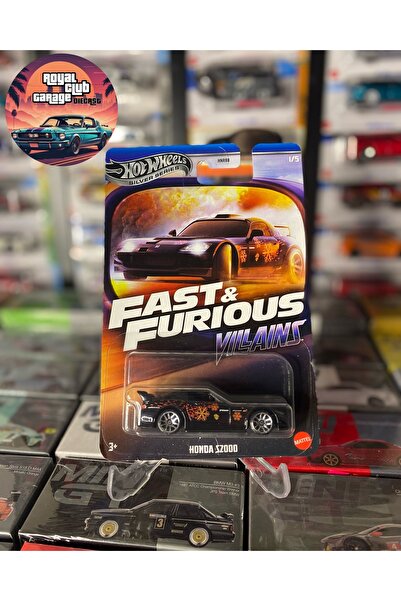 HOT WHEELS - Honda S2000 (1/64) Siyah - Yurt Dışı Uzun Kart