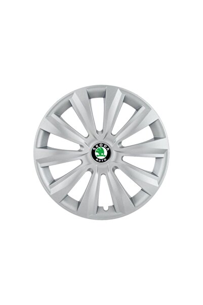 Autohelix MSA Set de 4 capace cromate pentru jante Delta R15 pentru gama Skoda