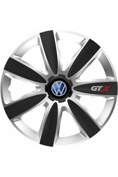 Autohelix MSA Set de 4 capace pentru jante GTX Carbon Gri-Negru R15, pentru V...