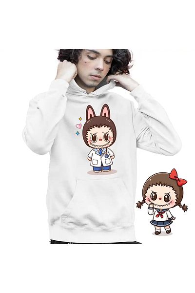 OEM Children's Hoodie Boys Labubu Doctor
