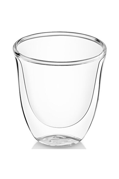 DELONGHİ Set 2 pahare espresso De'Longhi, 2x90ml, sticlă termorezistentă, transparentă, perete dublu
