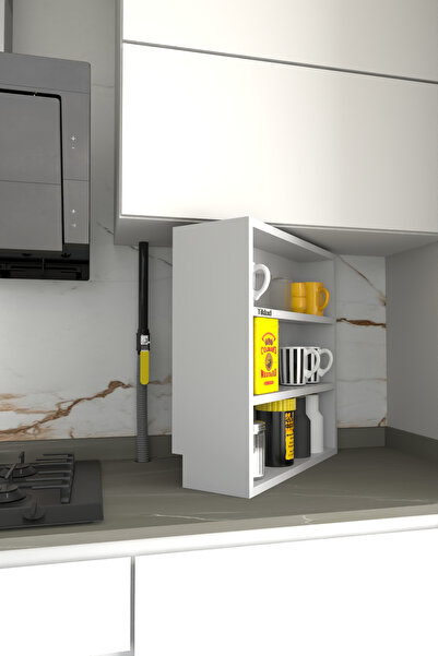 Tiklad Mutfak Doğalgaz Borusu Gizleme, Kapama, Geniş Mutfak Rafı