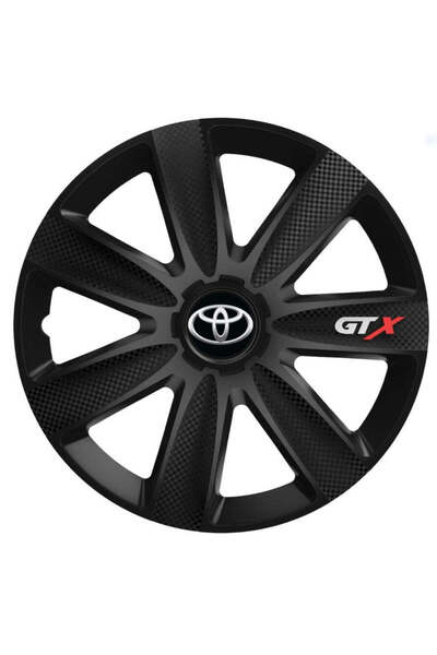 OEM Set de 4 capace pentru roți GTX Black Carbon Toyota, R15