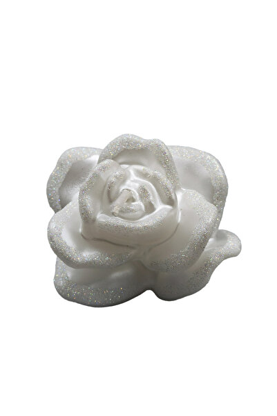 OEM Lumanare in forma de trandafir alb 5.5*8.8 cm