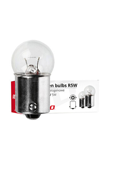 AMIO Set 10 becuri auto cu halogen R5W BA15s, 12V, 5W